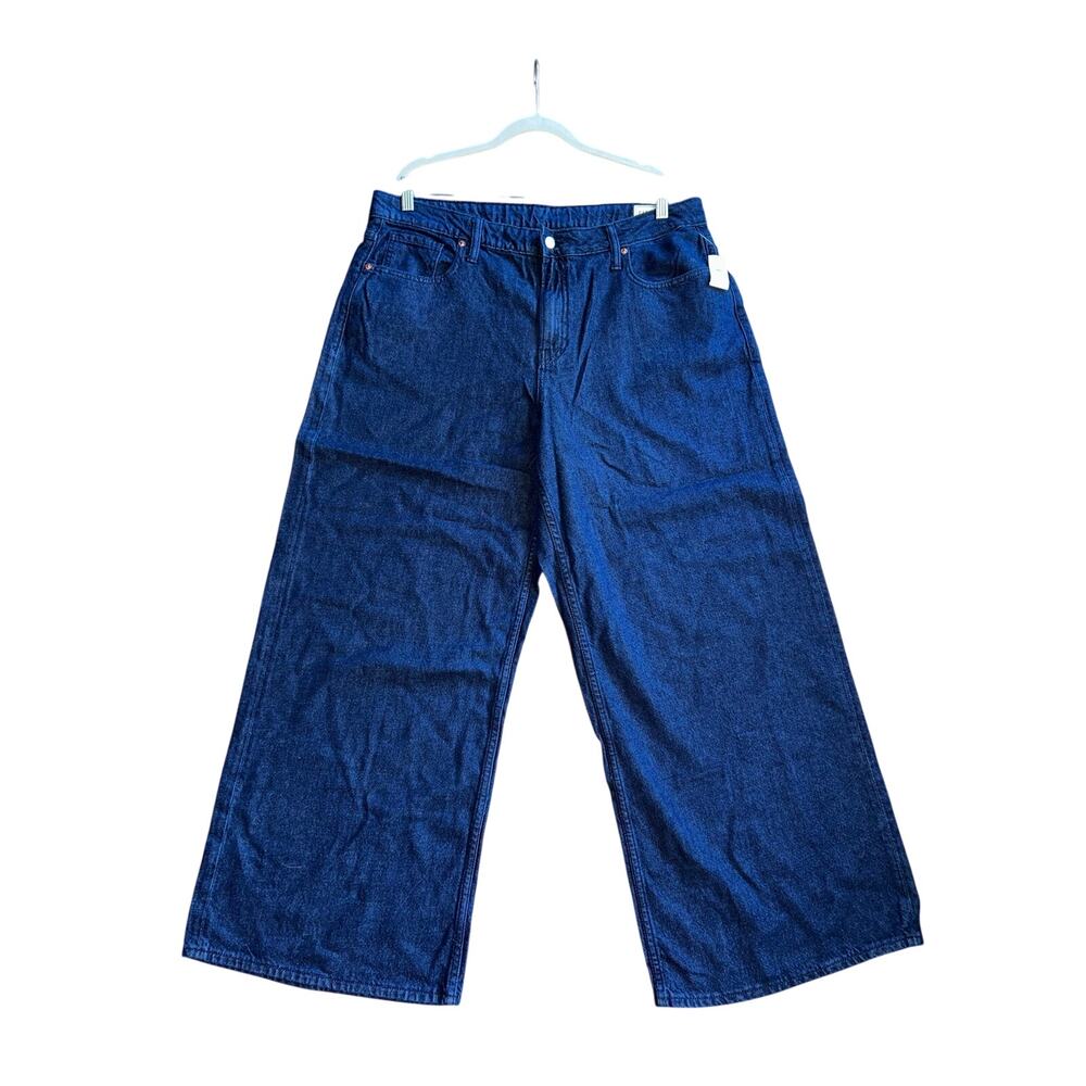 NWT Gap curvy baggy mid eyes women’s size 33 wide leg jeans